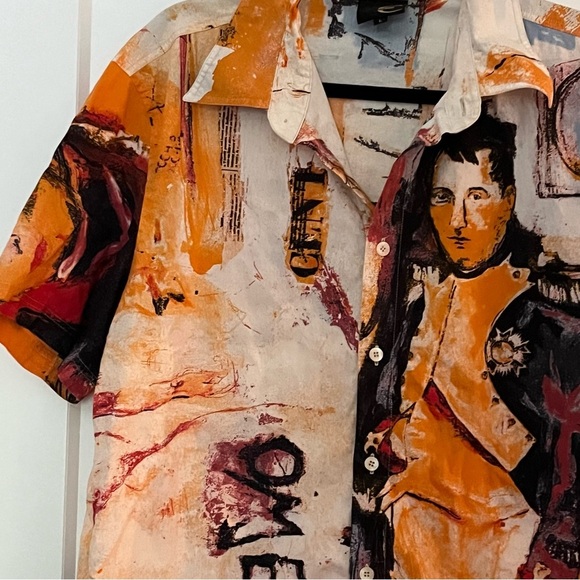 GRAIL!! Rare Vintage Y2K '90s Just Cavalli Napoleon Abstract Graffiti Shirt - Picture 10 of 14